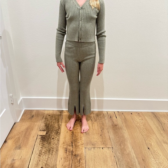 Rylee + Cru Sage Ribbed Knit Set - Picture 3 of 8